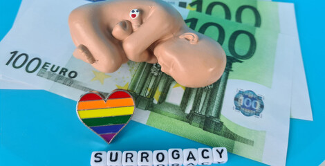 LGBT family surrogate motherhood embryo paid childbirth and pregnancy