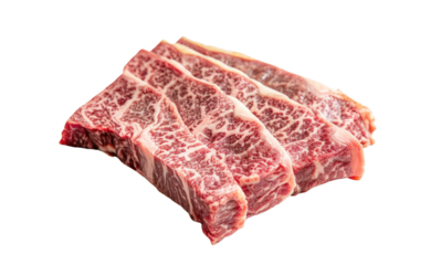 Wagyu T-bone beef premium on the transparent background