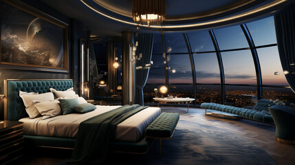 Obraz na płótnie Canvas luxury hotel room