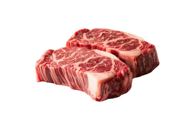 Wagyu Rib Eye beef premium on the transparent background