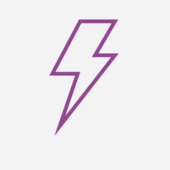 lightning icon illustration
