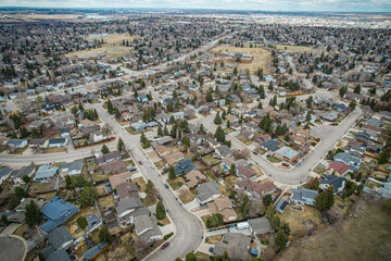 Silverwood Heights Neighborhood from Above - Saskatoon Aerial Insight