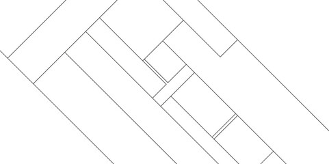 Abstract industrial Design random lines black on white background, Paper geometric composition with abstract lines, Mock-ups paper isolated on white background, Industrial construction design pattern.