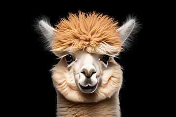 Obraz premium Alpaca isolated on a white background