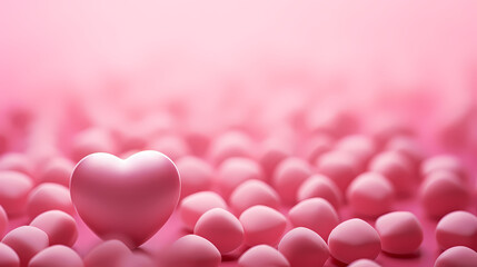 Obraz premium Valentine's Day background with hearts, love and romance background