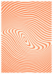 Twisted and distorted vector groovy hippie background. Waves, swirl, twirl pattern. Retro backgrounds in psychedelic style. Vector illustration