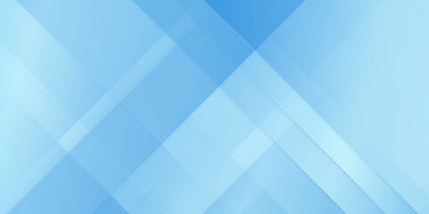 Abstract geometric Blue business banner background, Diamond and line shapes in random geometric blue gradient pattern, Digital shiny geometric fractal pattern.