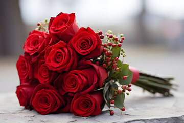 Choose premium red rose varieties, such as classic Red Roses (like the 'Red Naomi' or 'Freedom' variety) or deep red Roses with a velvety texture.