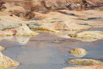 Volcanic fumaroles on Uturuncu
