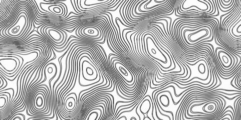 Map in Contour Line Light topographic topo contour. Abstract Topographic Map in Contour topographic line map with curvy wave isolines vector Black-white background from a line similar