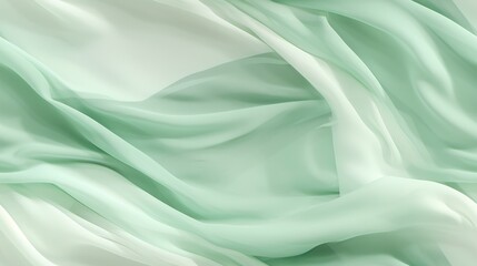  a close up view of a green and white fabric with a white stripe on the bottom of the image and a green and white stripe on the bottom of the top of the image.