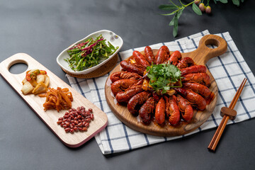 lamb chops, lamb chops, mararyungsha, mara shrimp, mara chicken wings, chicken wings, guobaorou