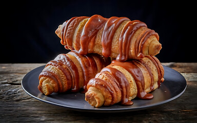 Capture the essence of Bear Claw in a mouthwatering food photography shot