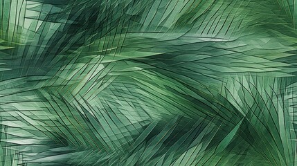  a close up of a green leafy pattern on a cell phone case with a cell phone in the foreground.