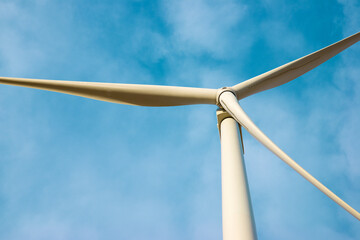 Fototapeta premium Wind turbine generator for renewable electricity production