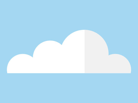 Cloud vector illustration. Natures artwork unfolds as clouds dance gracefully across high, dreamlike sky Fluffy clouds decorate heavens, contributing to ever-changing cloudscape