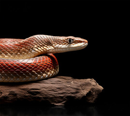 Fototapeta premium Snake on a Rock 