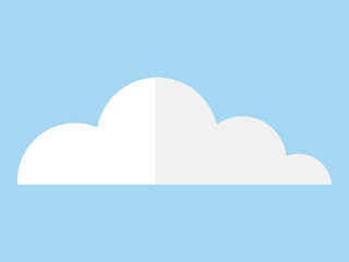 Cloud vector illustration. Cumulus clouds cluster together, creating heavenly community in cloudscape Natures breath is visible as mist rises, blending with high clouds