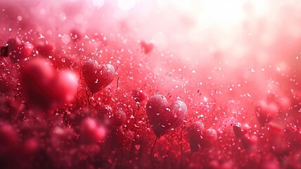 Romantic Essence of Love Valentine Background