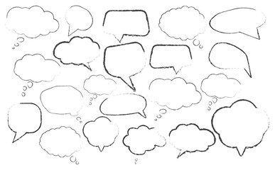 Fototapeta premium set of speech bubbles