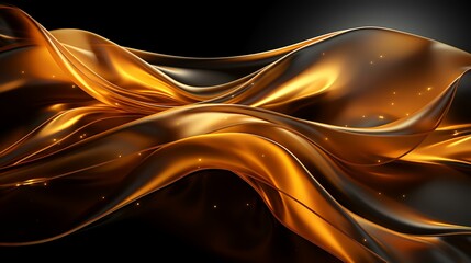 Golden Firework Texture with Thin Brush Stroke Line Background