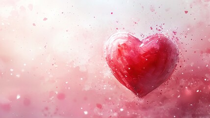 Obraz premium Romantic Essence of Love Valentine Background