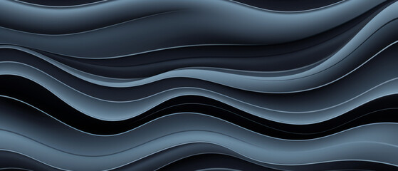 Obraz premium Sleek Wavy Lines Abstract Background.