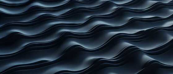 Deep Blue Ocean Waves Abstract.