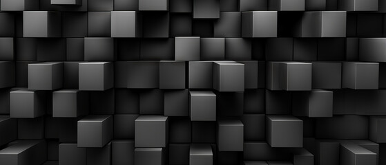 Dark Cubic Blocks Array background.