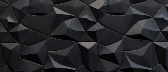 Textured Black Geometric Facades.