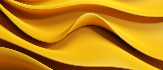 Vibrant Yellow Wavy Layers.