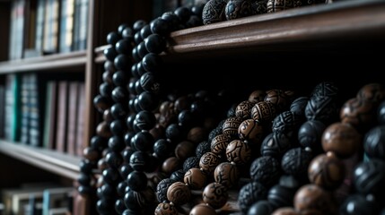 Muslim prayer rosary. Symbol of islam religion