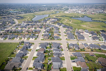 Rosewood Neighborhood from the Sky - Saskatoon Aerial View