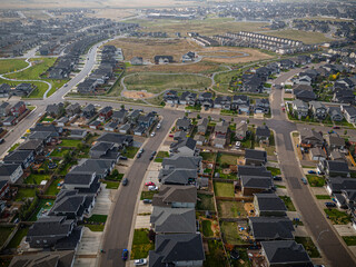 Rosewood Neighborhood from the Sky - Saskatoon Aerial View