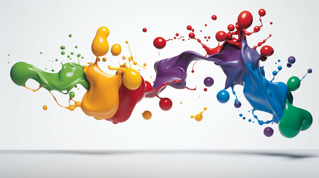 paint splashes high definition photographic creative image