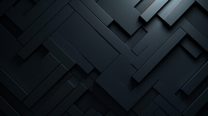 Modern black blue abstract background. Minimal. Color gradient. Dark. Web banner. Geometric shape. 3d effect.