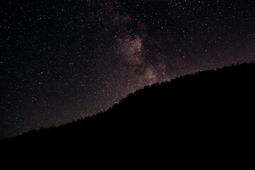 Night sky in Triglav national park, Slovenia Alps