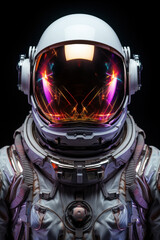 Futuristic looking design astronaut suits for deep space travel  - Generative AI
