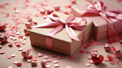 Valentine's day concept background. Cute love sale banner or greeting card