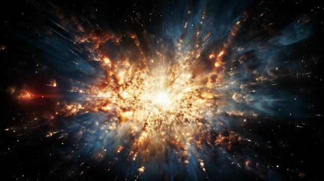 explosion in space