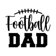 Football typography design on plain white transparent isolated background for card, shirt, hoodie, sweatshirt, apparel, card, tag, mug, icon, poster or badge