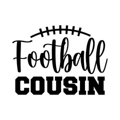 Football typography design on plain white transparent isolated background for card, shirt, hoodie, sweatshirt, apparel, card, tag, mug, icon, poster or badge