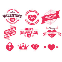 valentine's day template vector background