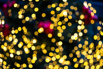 Christmas lights, bokeh