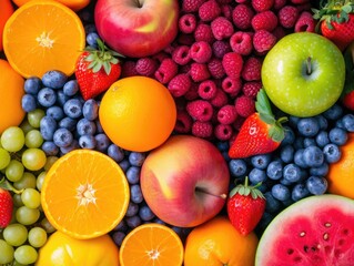 colorful fruits background