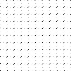 Square seamless background pattern from black hand saw symbols are different sizes and opacity. The pattern is evenly filled. Vector illustration on white background