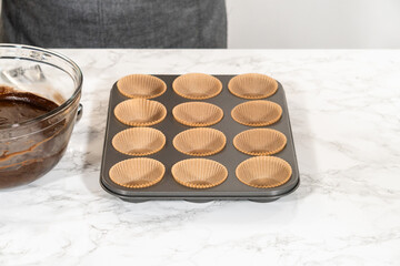 Baking Chocolate Cupcakes with Decadent Chocolate Frosting