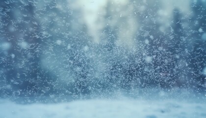 Snow falling in winter, Winter snow background