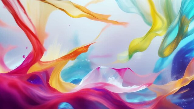 abstract background with colored fluids