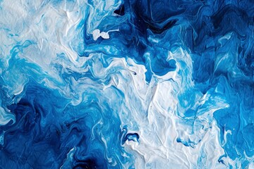 Abstract blue and White Painting Texture Background
